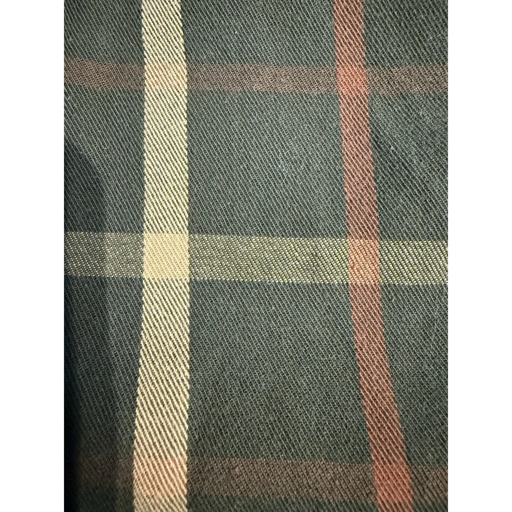 VINTAGE Tommy Hilfiger Shirt Mens XL Plaid Flannel Crest Logo‎ Button Down 90s